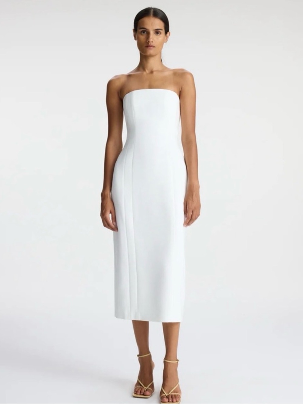 A.L.C. Elizabeth Strapless Midi Dress | White | NWT | Size 4 | Bridal